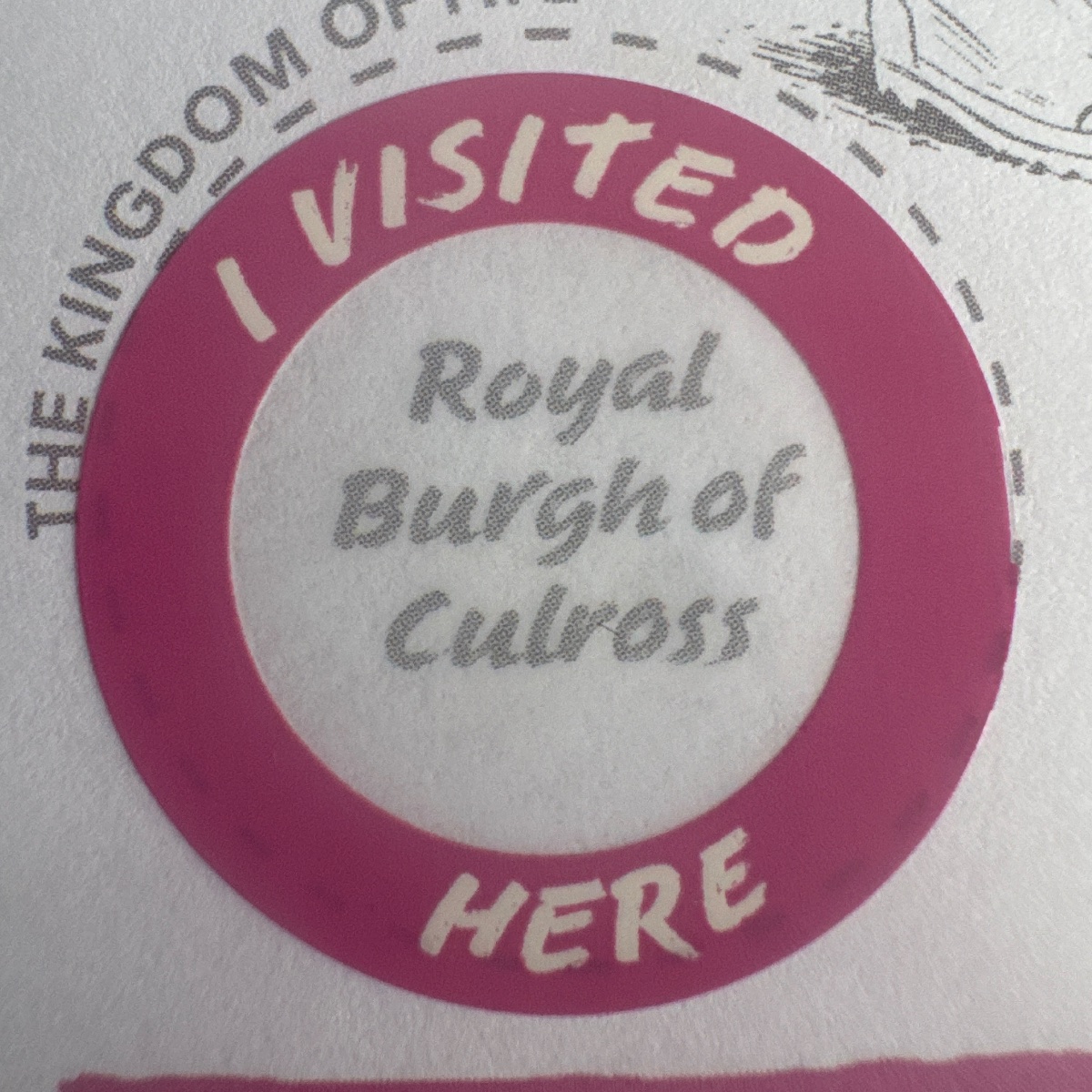 The stamp at Royal Burgh of Culross