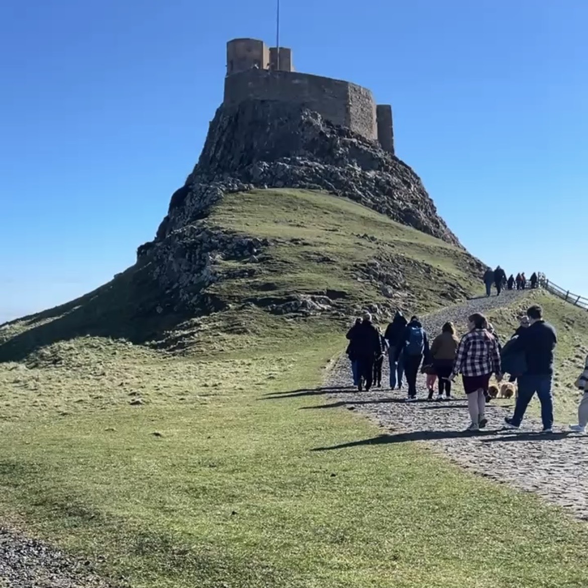 Lindisfarne Castle, photographed by a visitor