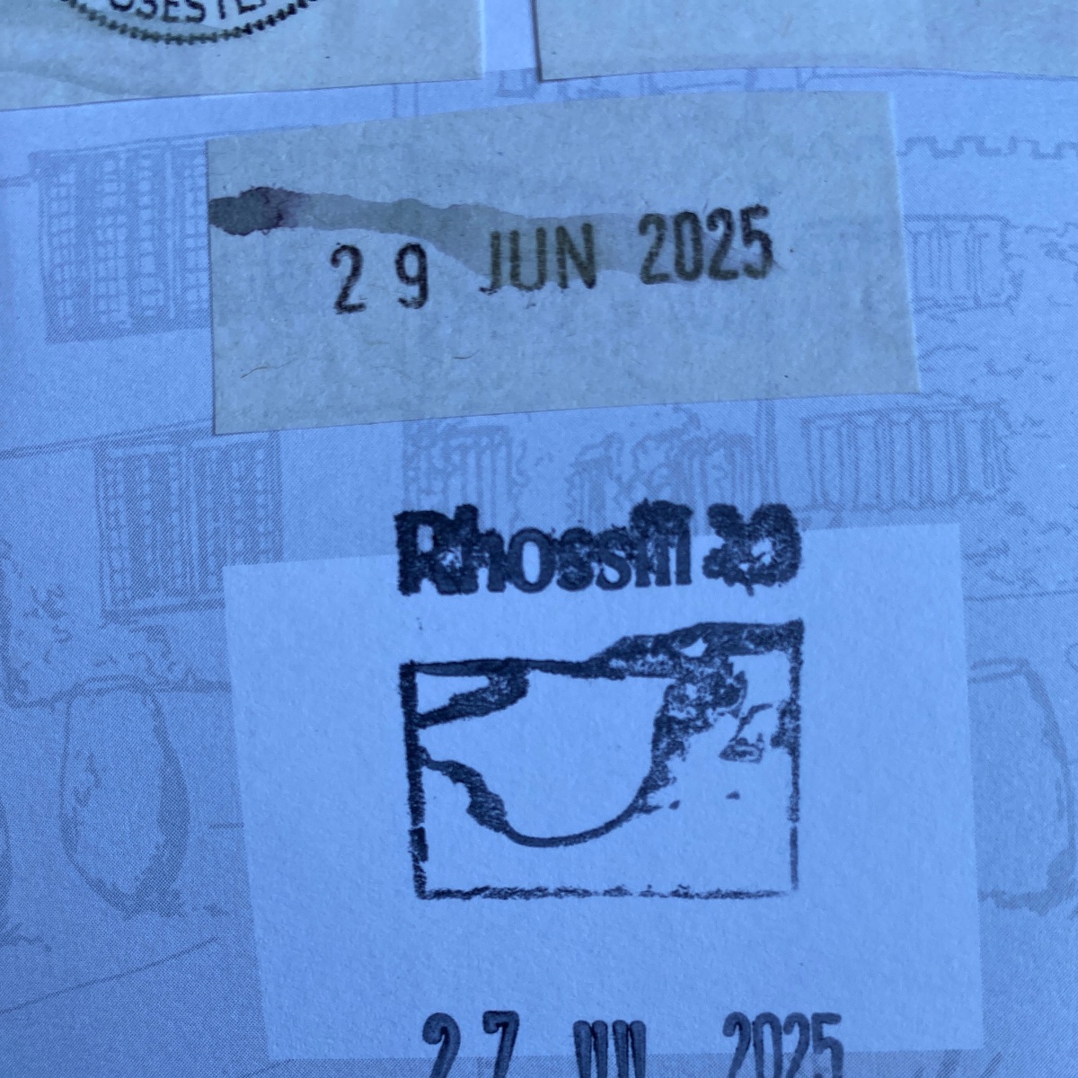 Official stamp shared by Charlotte Arnold