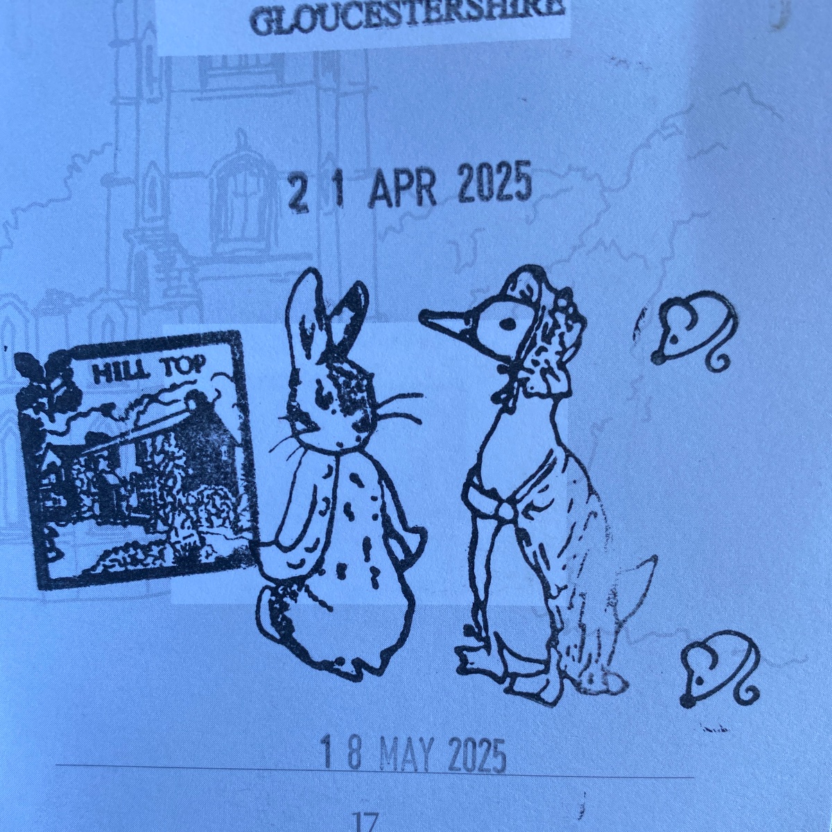 Official stamp shared by Charlotte Arnold