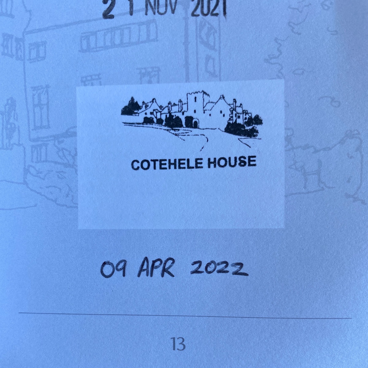 Official stamp shared by Charlotte Arnold