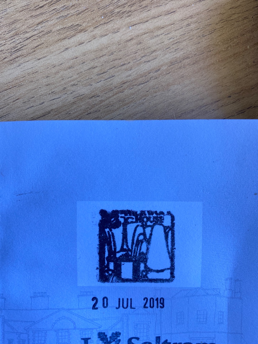 Official stamp shared by Charlotte Arnold