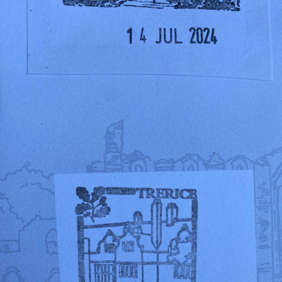 Official stamp shared by Charlotte Arnold