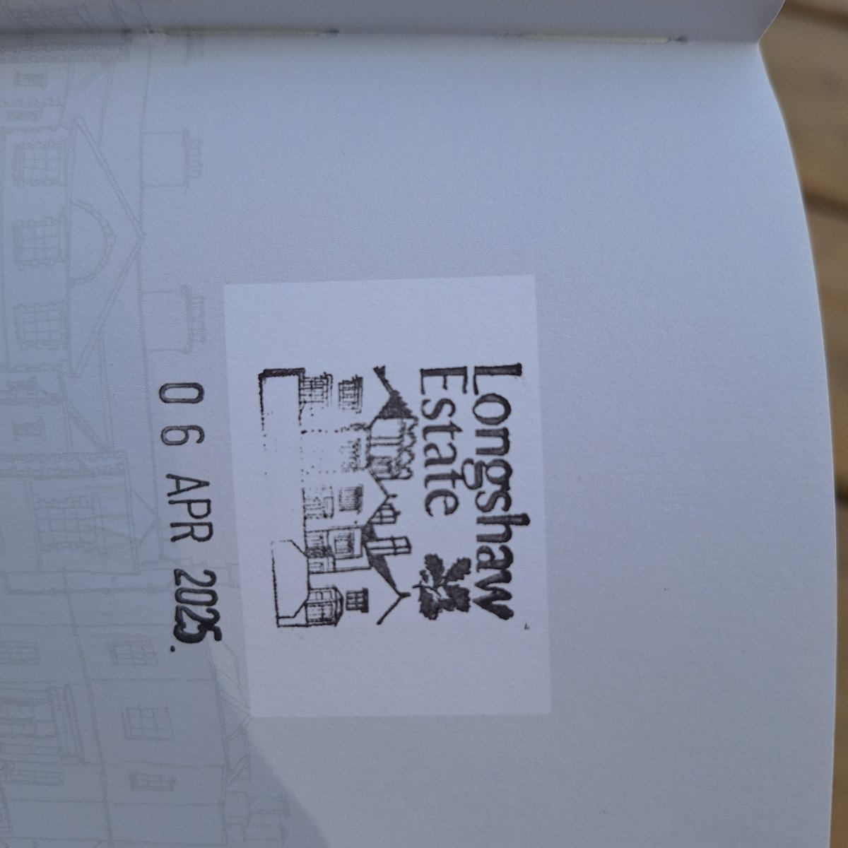 The stamp at Longshaw Estate